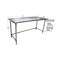 Bk Resources Stainless Steel Work Table With Open Base, Plastic Feet, 72"Wx30"D SVTOB-7230 - alternate 6